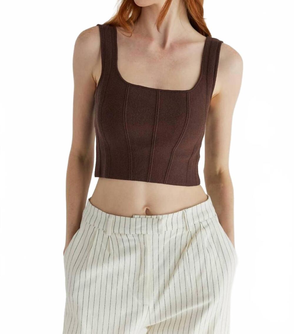 NEW MOD REF the millie top in brown